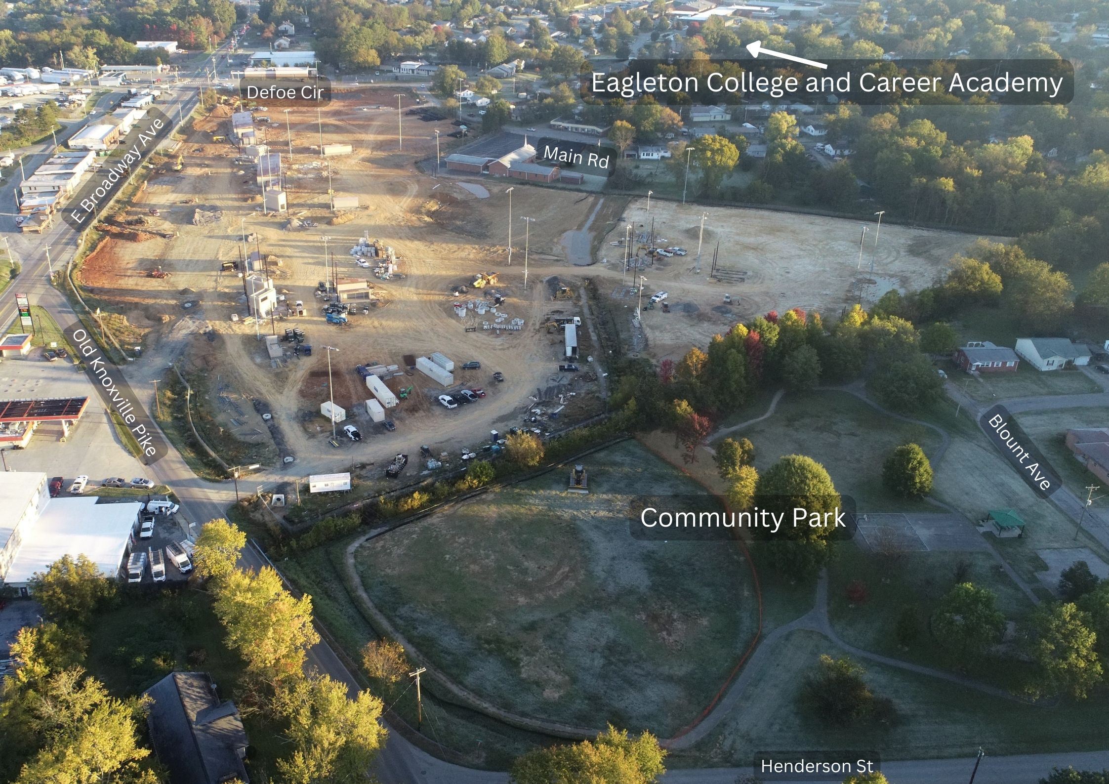 Site with ECCA in background